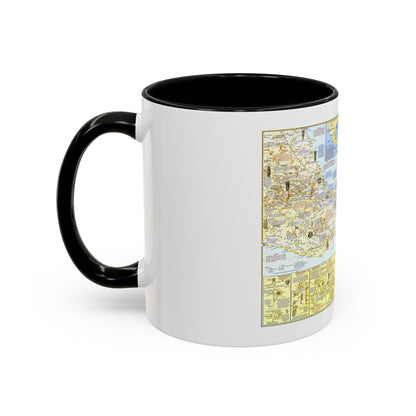 Central America - Archeological Map 1 (1968) (Map) Accent Coffee Mug