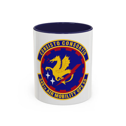 349th Air Mobility Operations Squadron (U.S. Air Force) Accent Coffee Mug