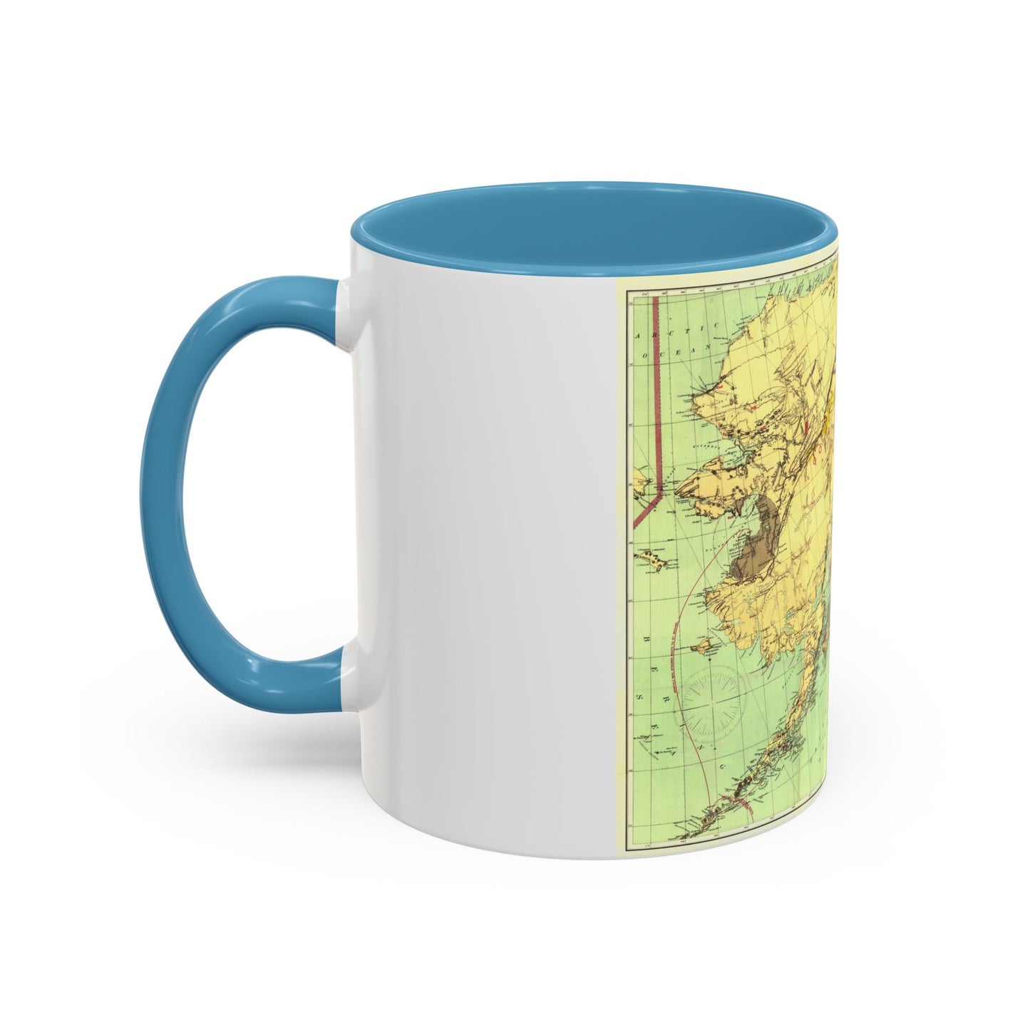 Alaska - The Gold & Coal Fields (1898) (Map) Accent Coffee Mug