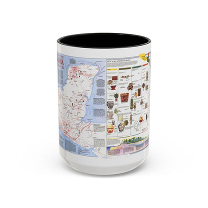 North America - The Ancient Maya World (1990) (Map) Accent Coffee Mug
