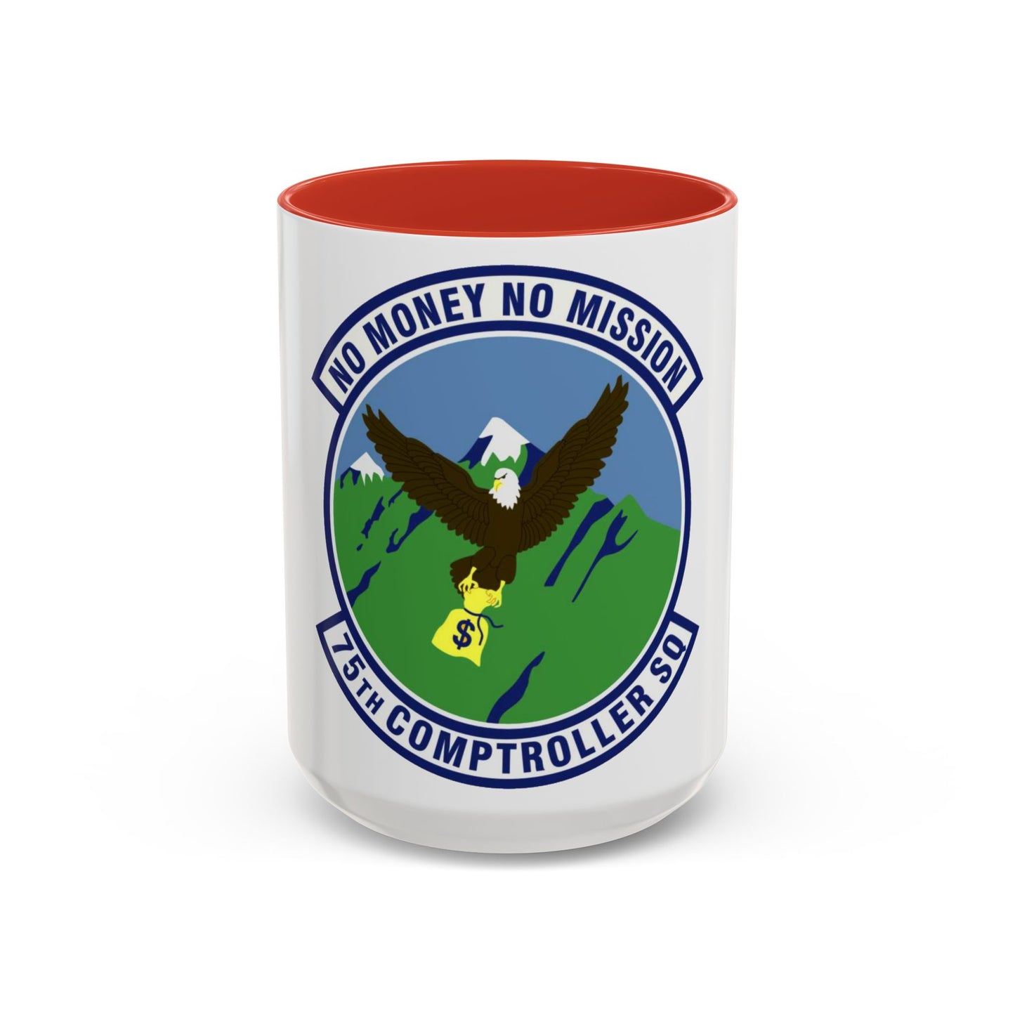 75th Comptroller Squadron (U.S. Air Force) Accent Coffee Mug