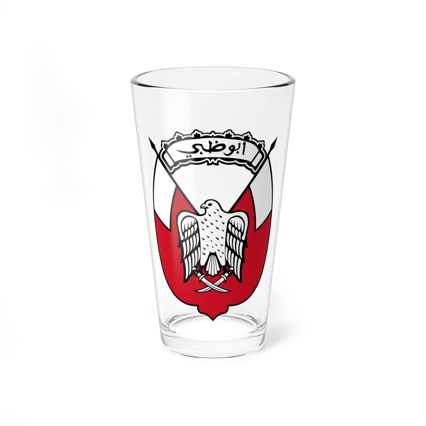 Emblem of Abu Dhabi old (United Arab Emirates) (Coat of Arms) Pint Glass 16oz