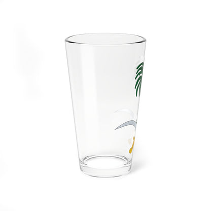 Emblem of Saudi Arabia (Saudi Arabia) (Coat of Arms) Pint Glass 16oz