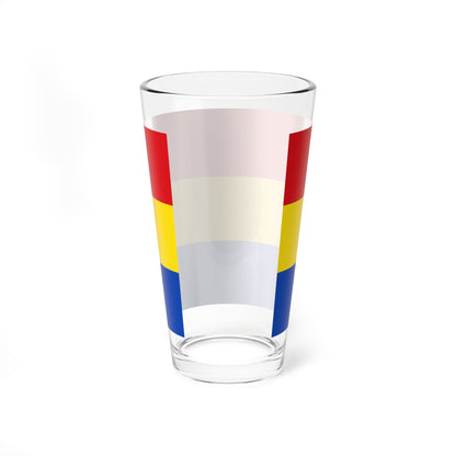 Flag red yellow blue 5x3 (Germany) Pint Glass 16oz