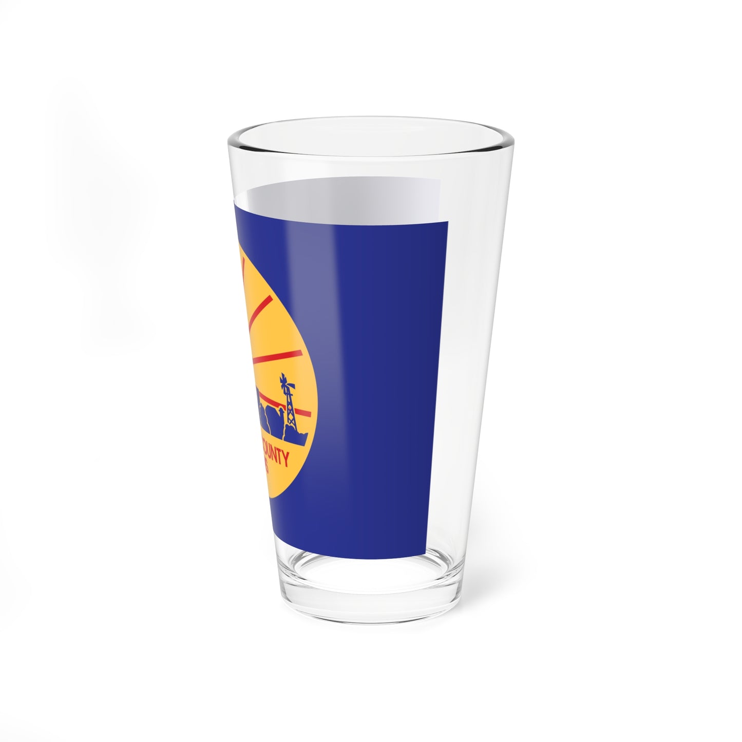 Flag of Shawnee County Kansas (United States) Pint Glass 16oz