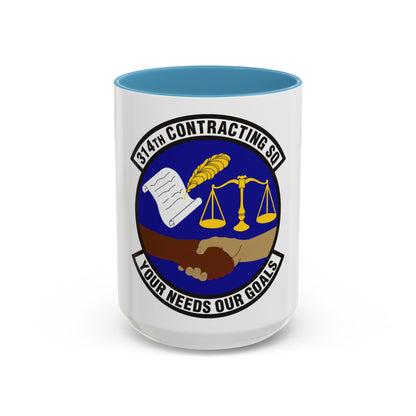 314th Contracting Squadron (U.S. Air Force) Accent Coffee Mug