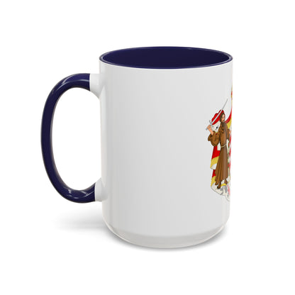 Great coat of arms of the house of Grimaldi - Accent Coffee Mug