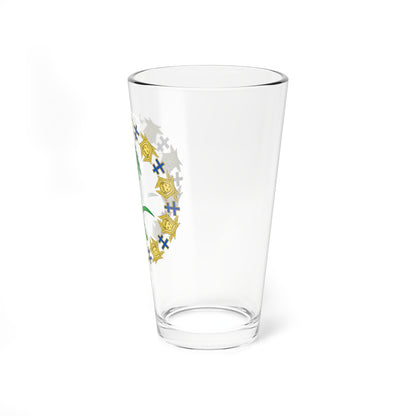 Emblem of Fahd of Saudi Arabia Order of the Seraphim (Saudi Arabia) (Coat of Arms) Pint Glass 16oz