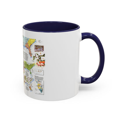 USA - Deep South 2 (1983) (Map) Accent Coffee Mug