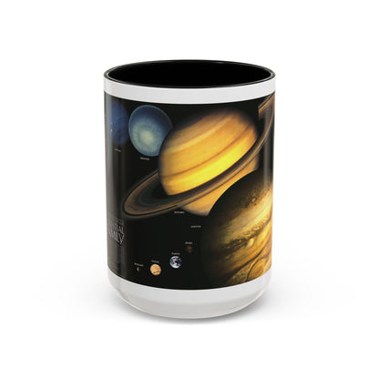 Space - The Solar System - Our Celestial Family (1990) (Map) Accent Coffee Mug