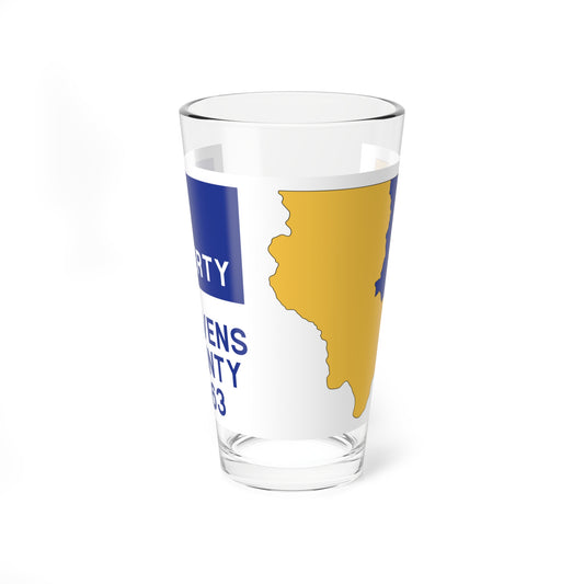 Flag of Stevens County Washington (United States) Pint Glass 16oz