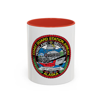 USCG Station Juneau Alaska   Homeland Security (U.S. Coast Guard) Accent Coffee Mug