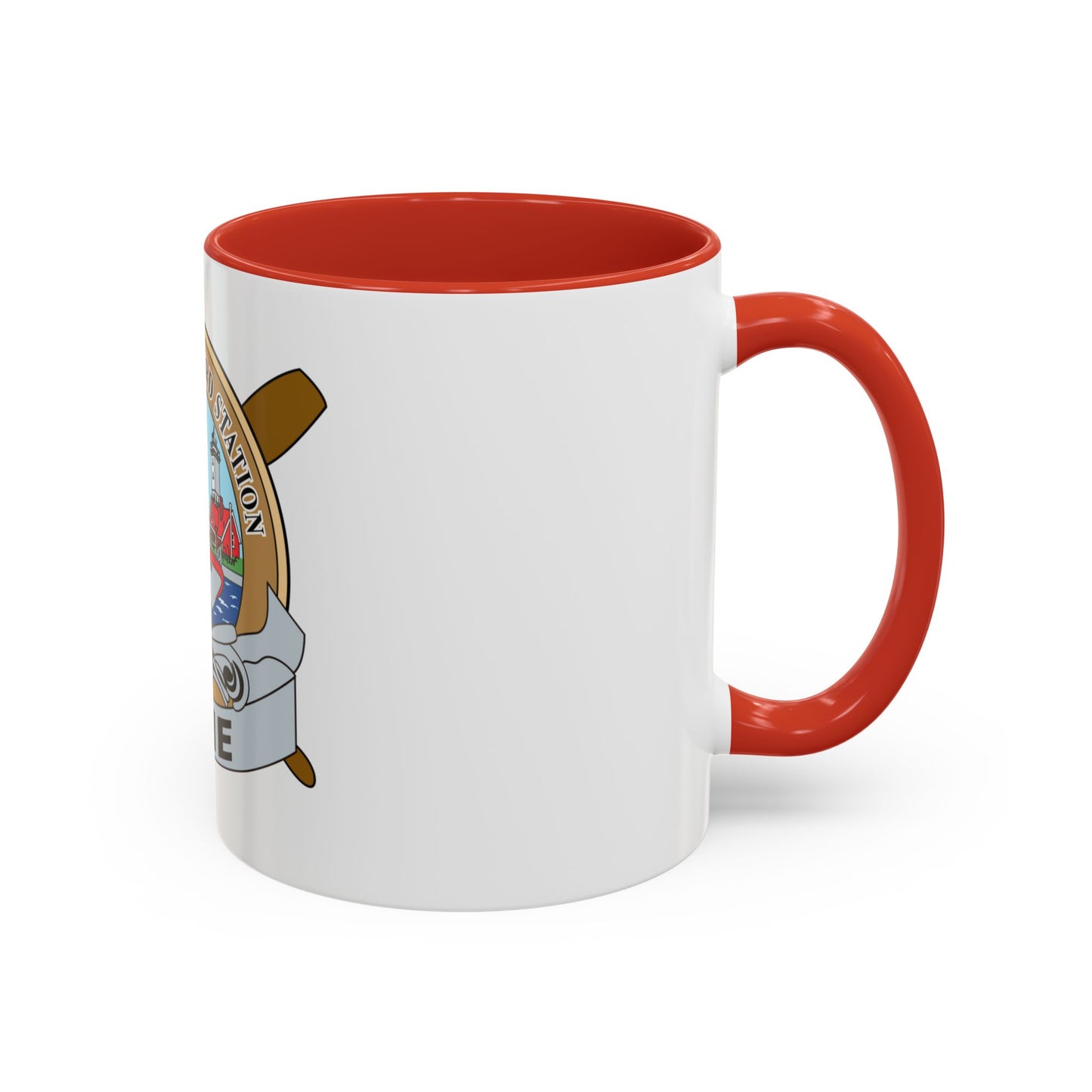 USCG Station Erie (U.S. Coast Guard) Accent Coffee Mug