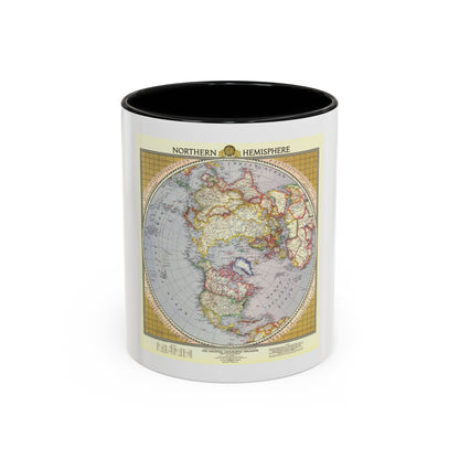 Northern Hemisphere (1946) (Map) Accent Coffee Mug