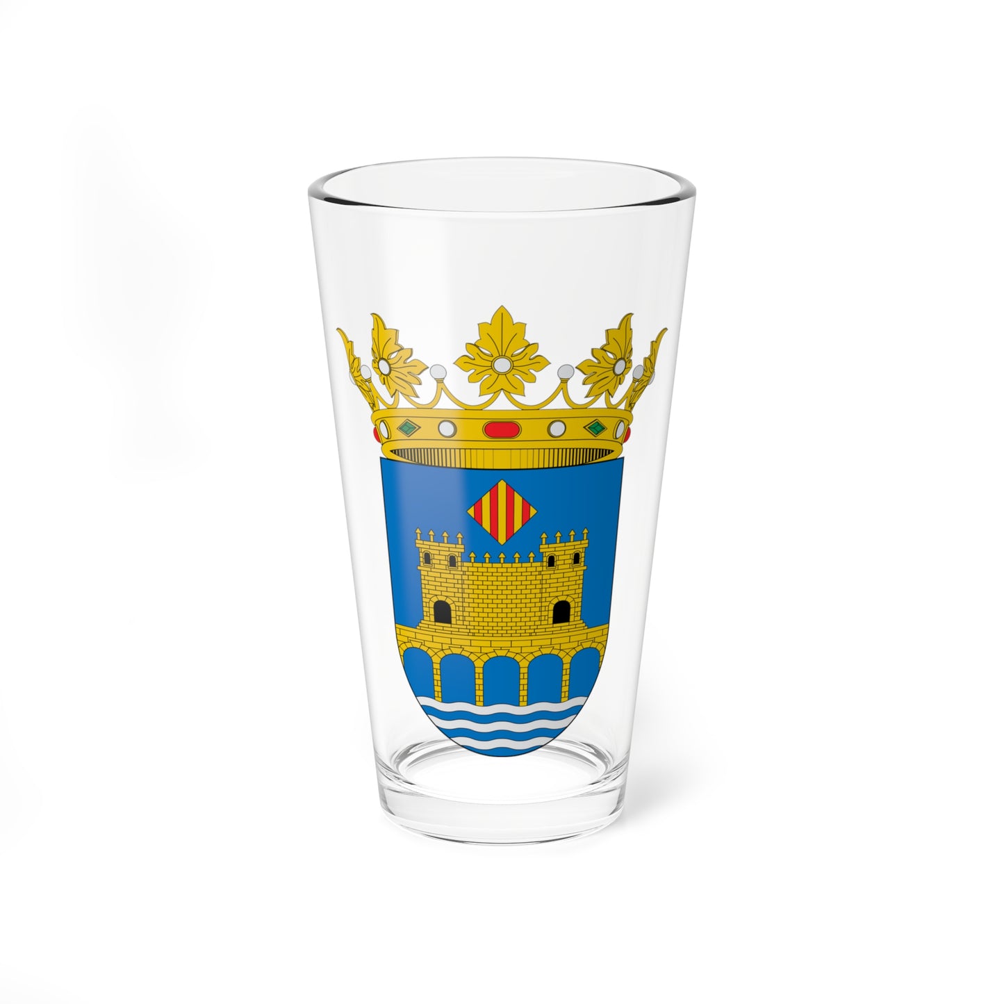 Escudo de Alpuente (Spain) (Coat of Arms) Pint Glass 16oz