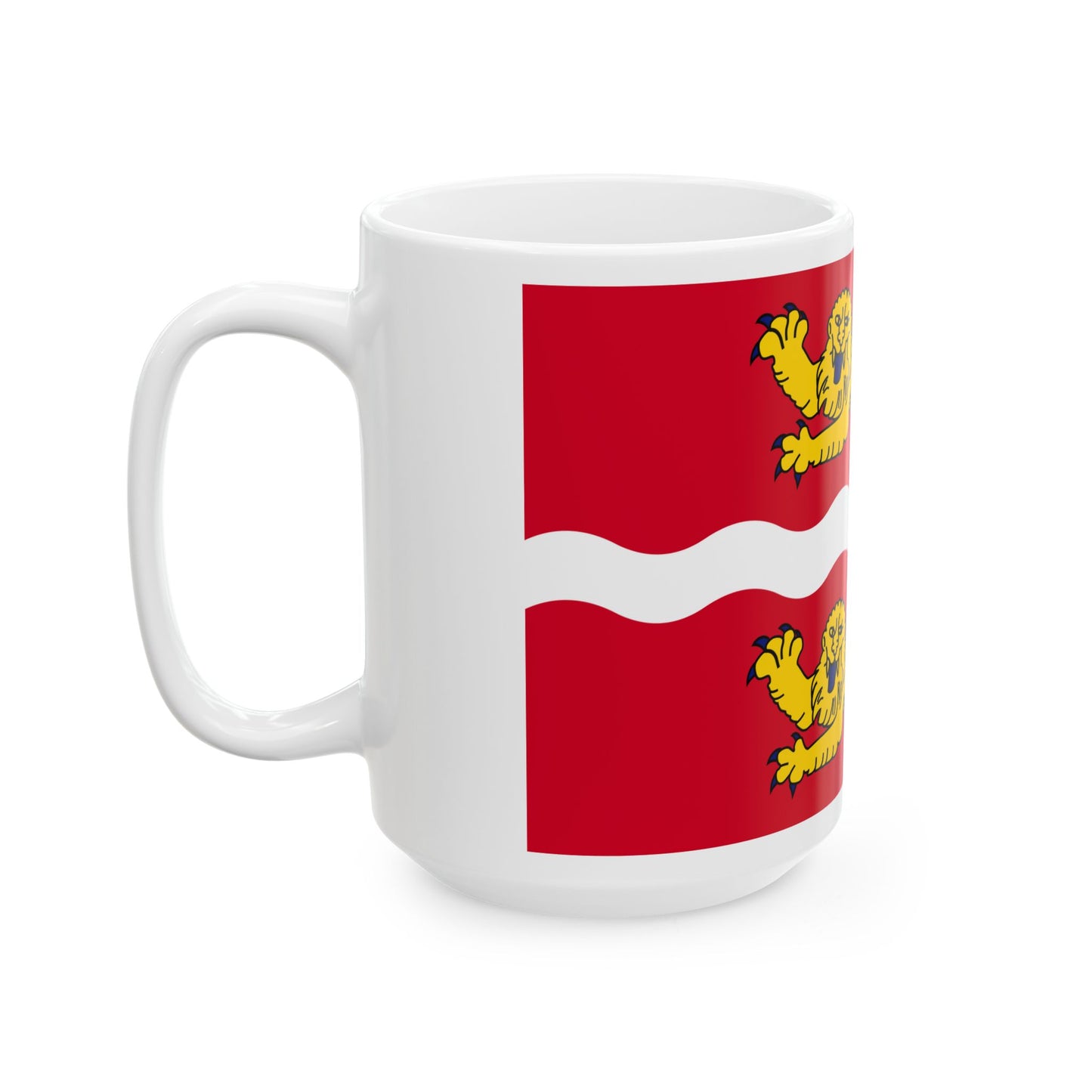 Drapeau de la Seine Maritime France 2 - Tasse à café blanche