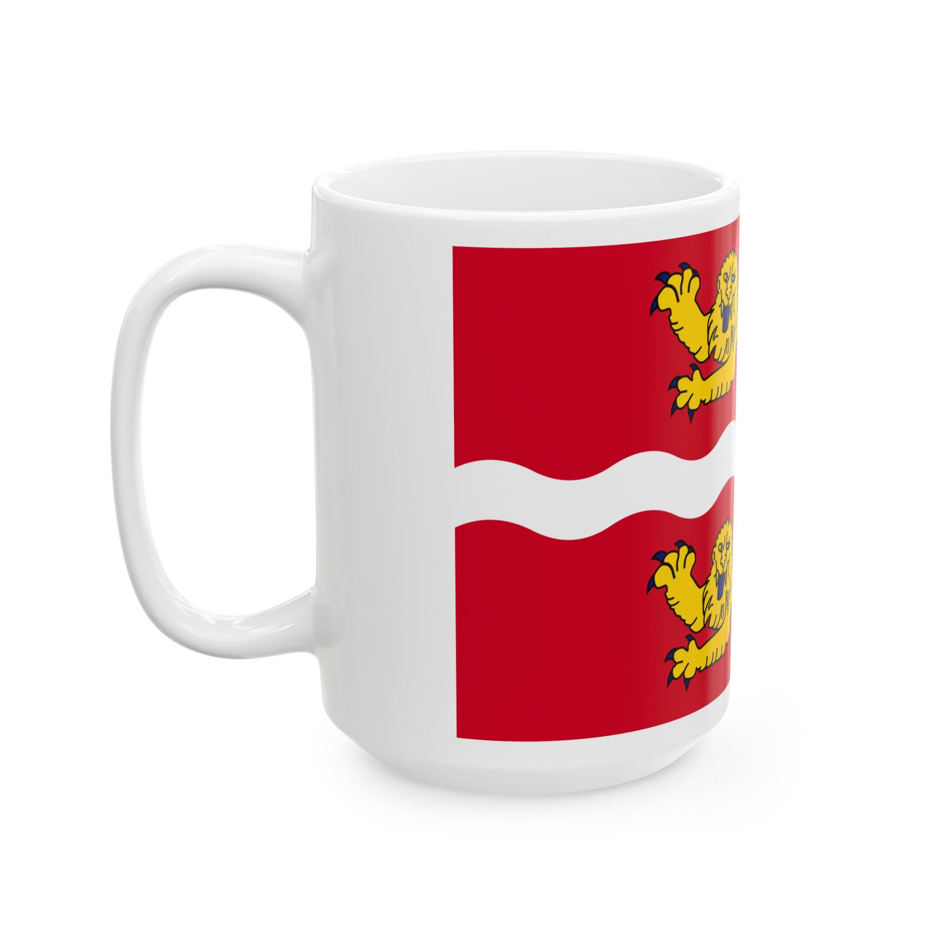 Flag of Seine Maritime France 2 - White Coffee Mug-Go Mug Yourself