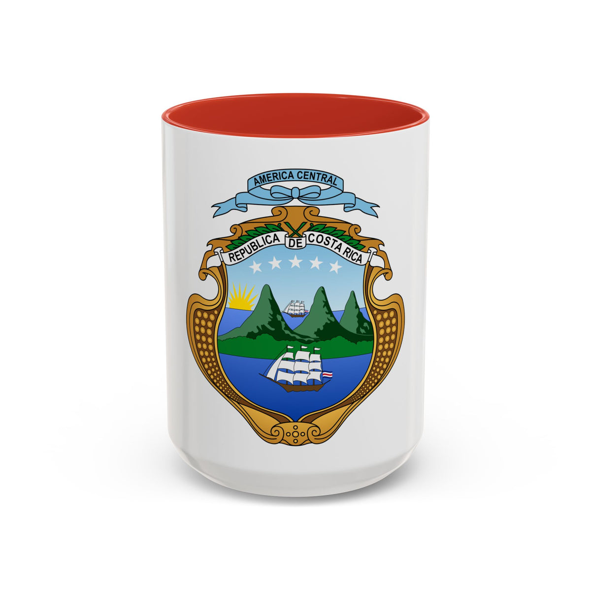 Coat of arms of Costa Rica (1906-1964) - Accent Coffee Mug