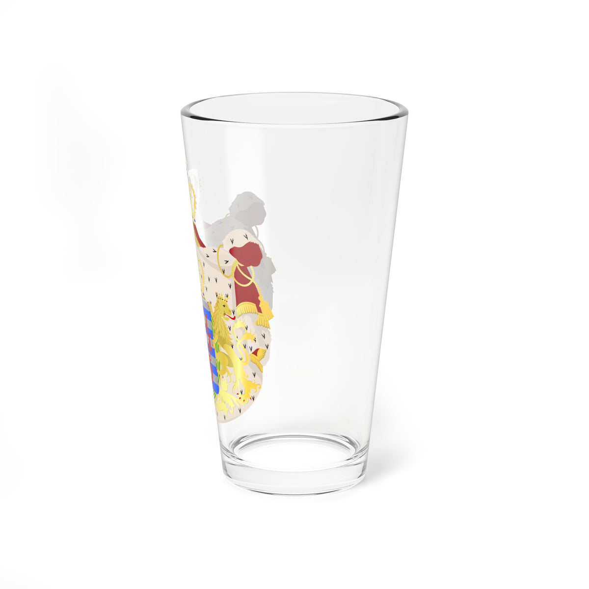 Greater-Coat-of-Arms-of-Luxembourg (Luxembourg) (Coat of Arms) Pint Glass 16oz