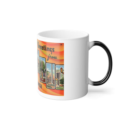 Greetings from Columbus Georgia (Greeting Postcards) Color Changing Mug 11oz