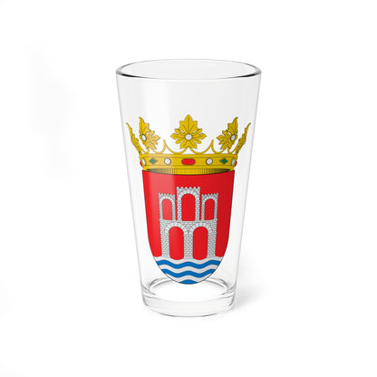 Escudo de Arcos de la Frontera (Spain) (Coat of Arms) Pint Glass 16oz