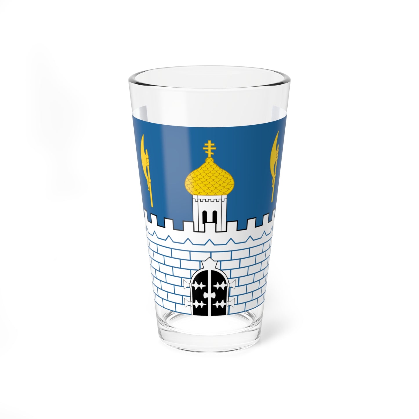 Flag of Sergiev Posad Moscow oblast (Russia) Pint Glass 16oz