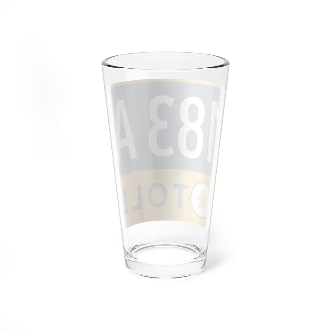 183A Toll Road free (Texas) (Road Sign) Pint Glass 16oz - Go Mug Yourself