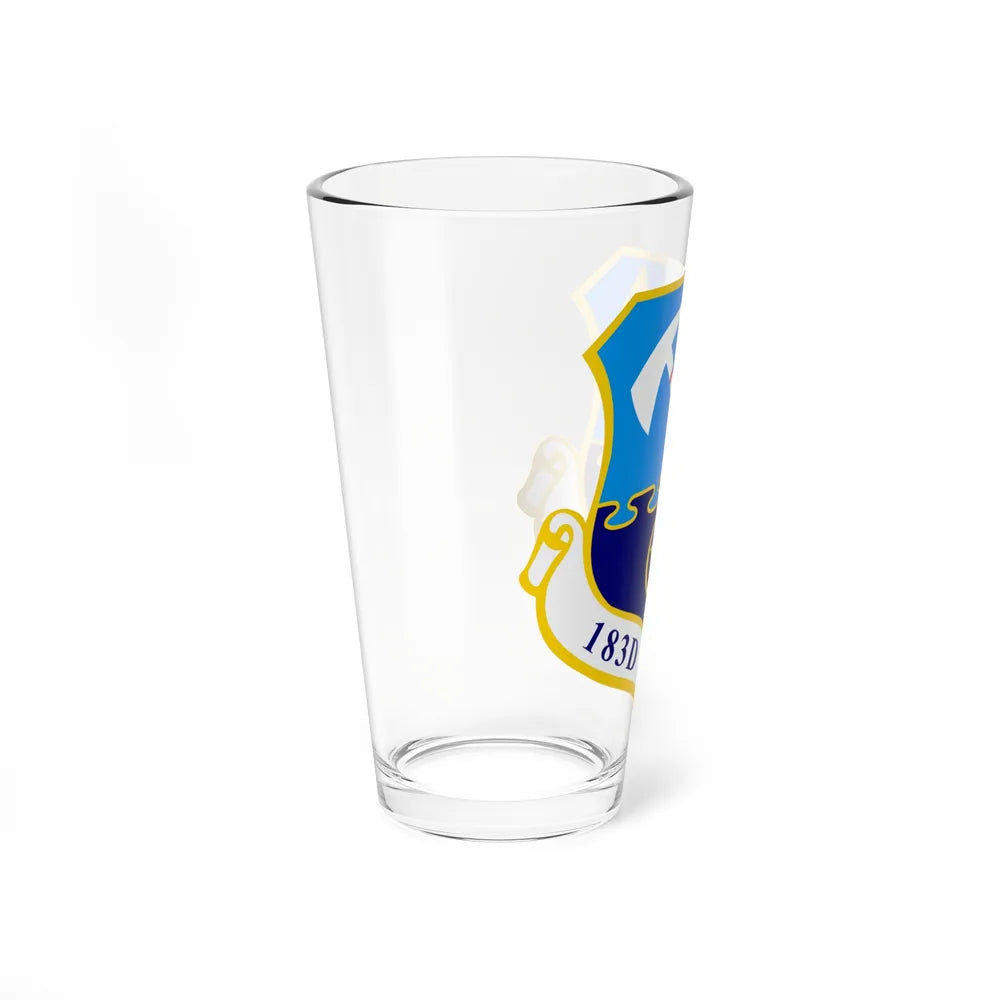 183d Wing emblem (U.S. Air Force) Pint Glass 16oz-Go Mug Yourself