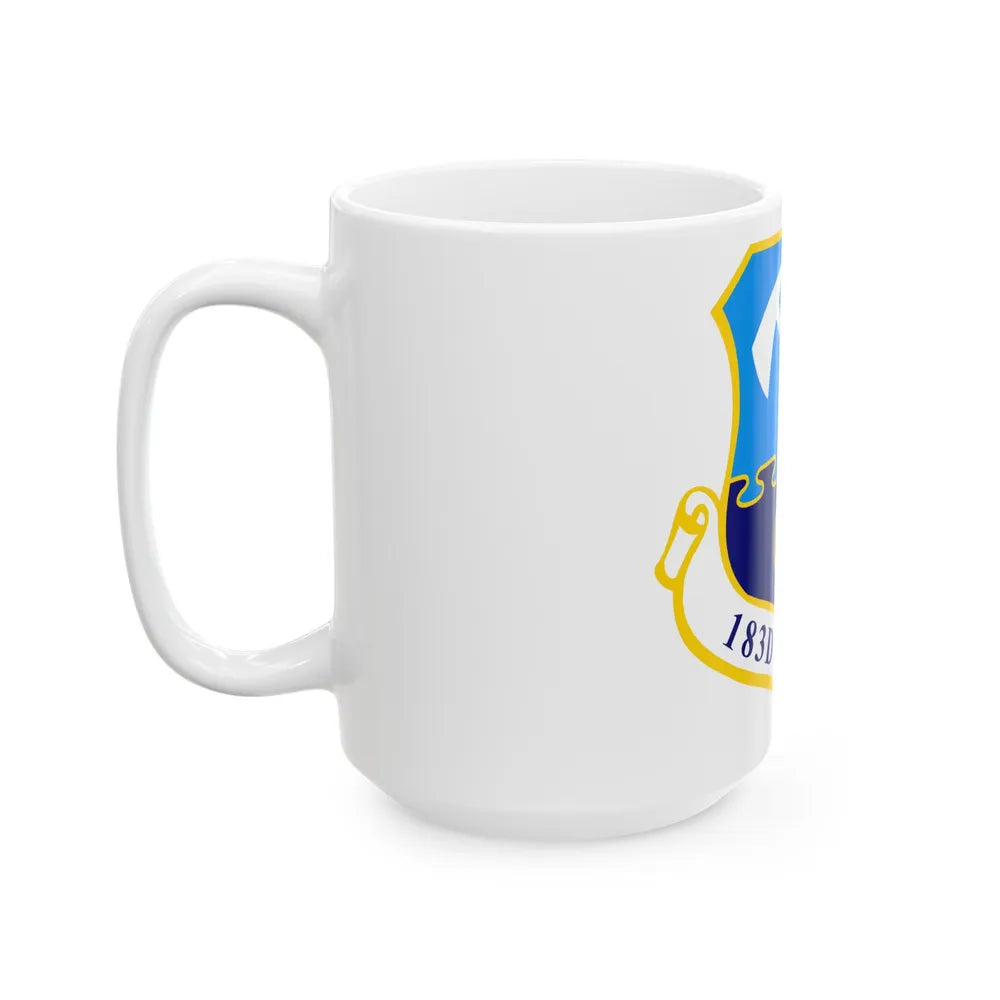 183d Wing emblem (U.S. Air Force) White Coffee Mug-Go Mug Yourself