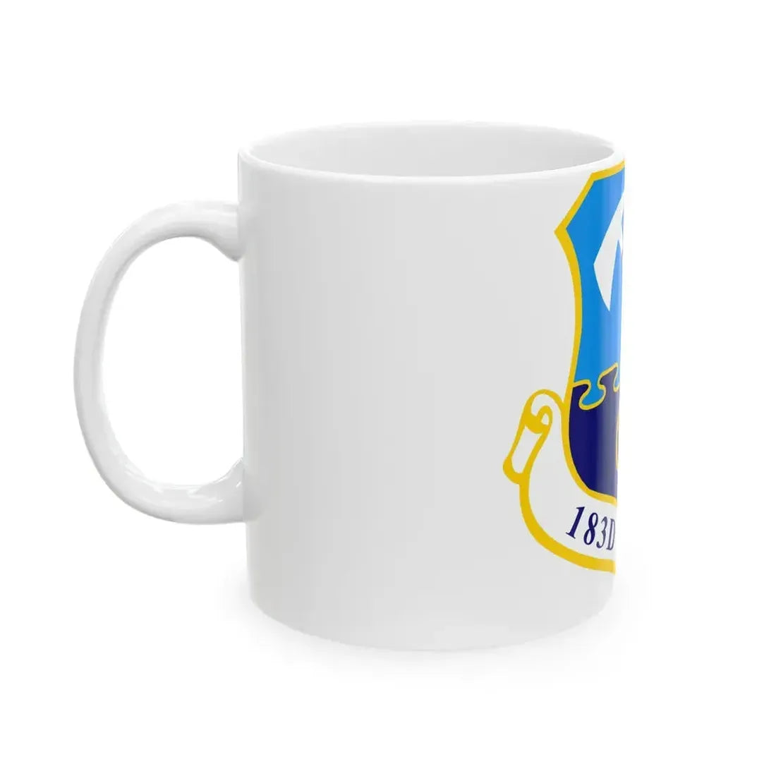 183d Wing emblem (U.S. Air Force) White Coffee Mug - Go Mug Yourself