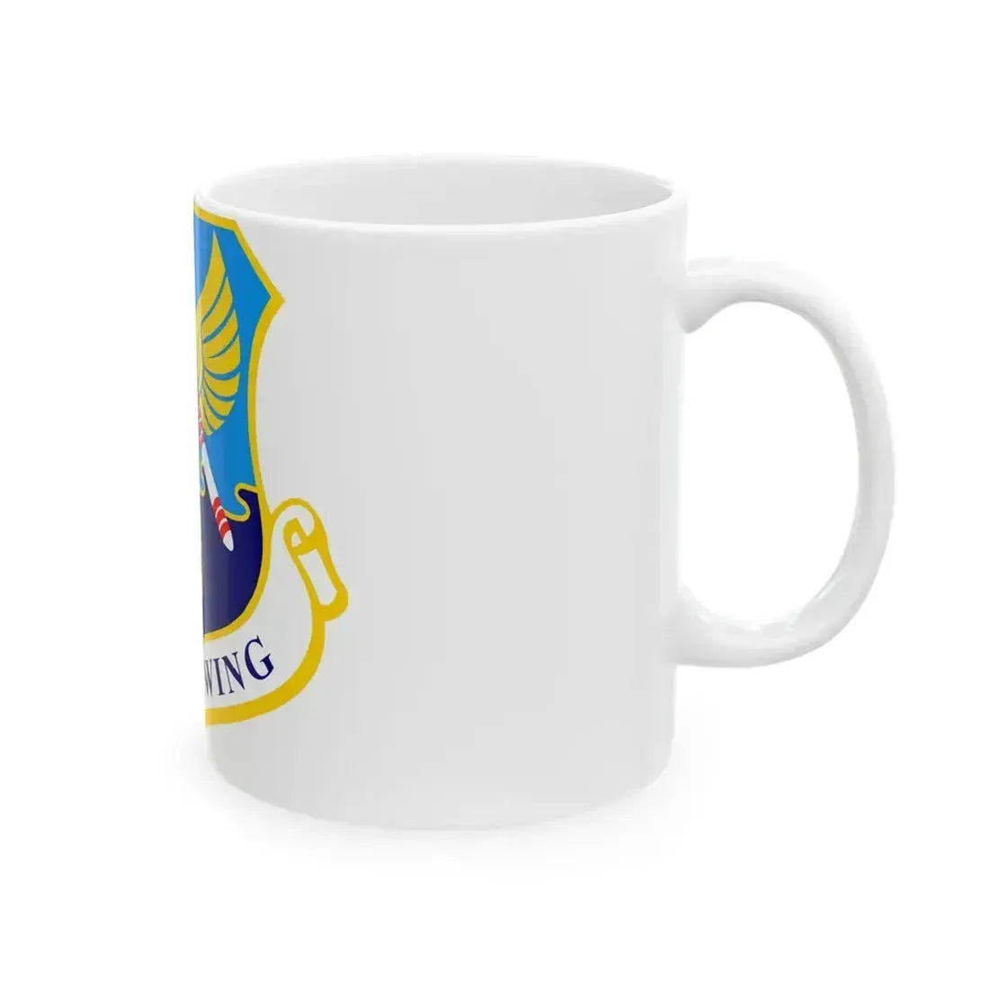 183d Wing emblem (U.S. Air Force) White Coffee Mug - Go Mug Yourself