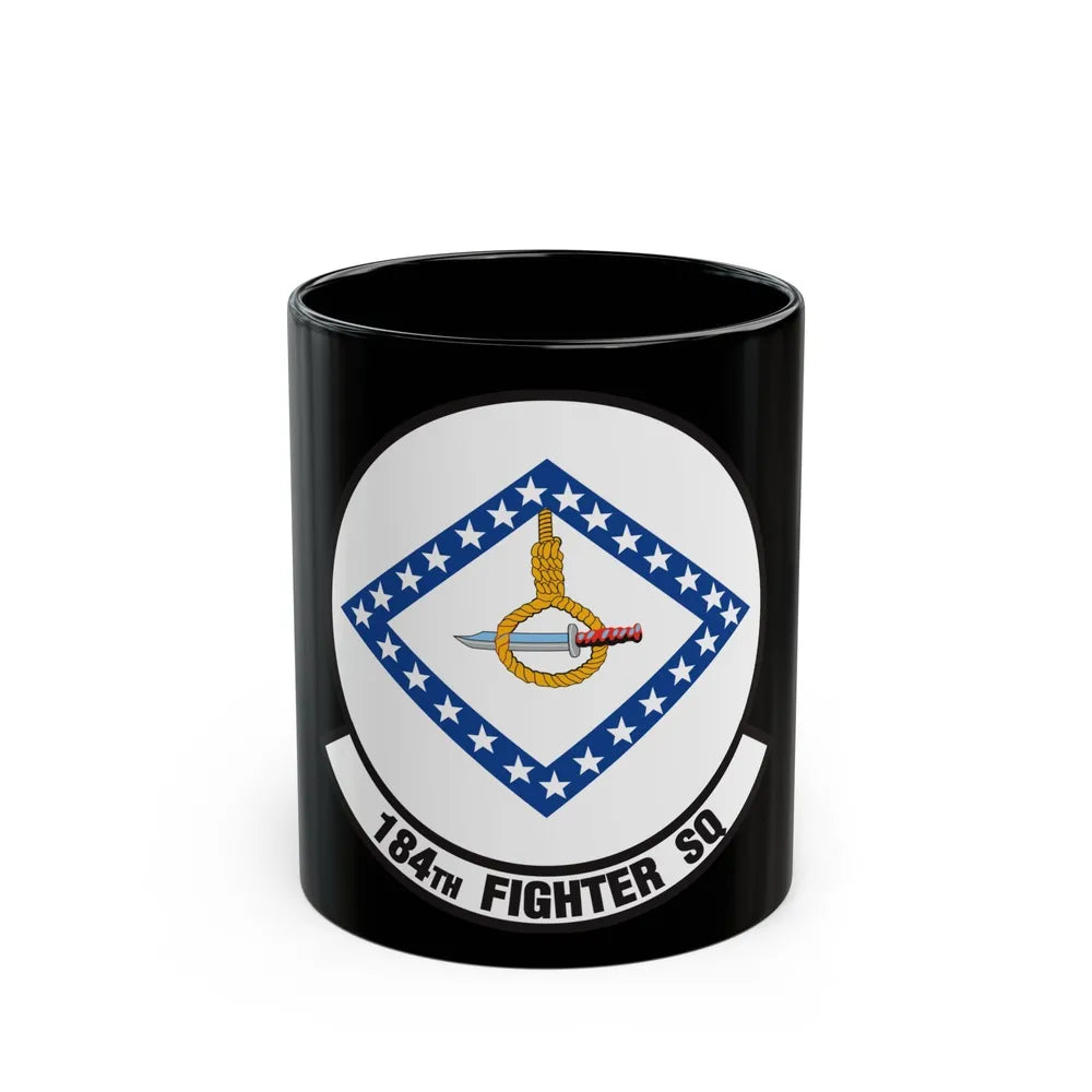 184 Fighter Squadron (U.S. Air Force) Black Coffee Mug-11oz-Go Mug Yourself