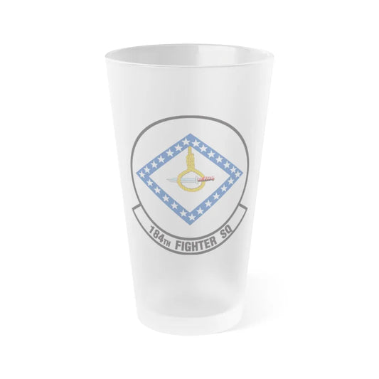 184 Fighter Squadron (U.S. Air Force) Frosted Pint Glass 16oz-16oz-Frosted-Go Mug Yourself