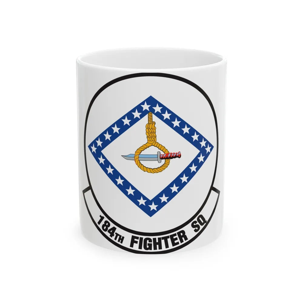 184 Fighter Squadron (U.S. Air Force) White Coffee Mug-11oz-Go Mug Yourself