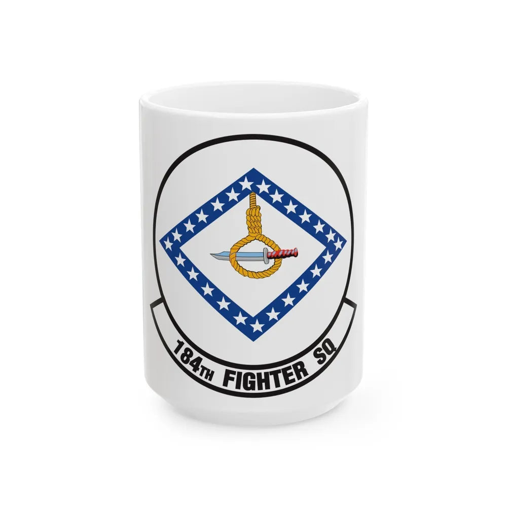 184 Fighter Squadron (U.S. Air Force) White Coffee Mug-15oz-Go Mug Yourself