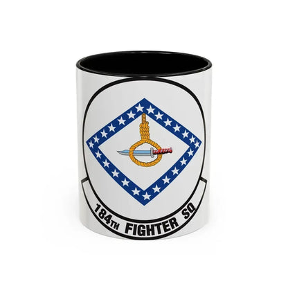 184 Fighter Squadron (U.S. Air Force) Accent Coffee Mug 11oz Black - Go Mug Yourself