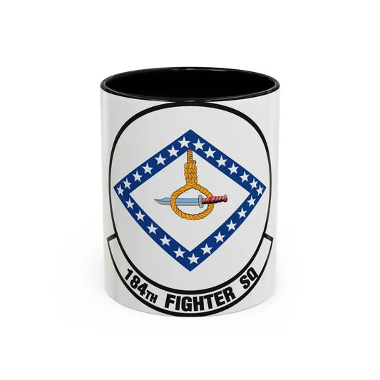 184 Fighter Squadron (U.S. Air Force) Accent Coffee Mug 11oz Black - Go Mug Yourself