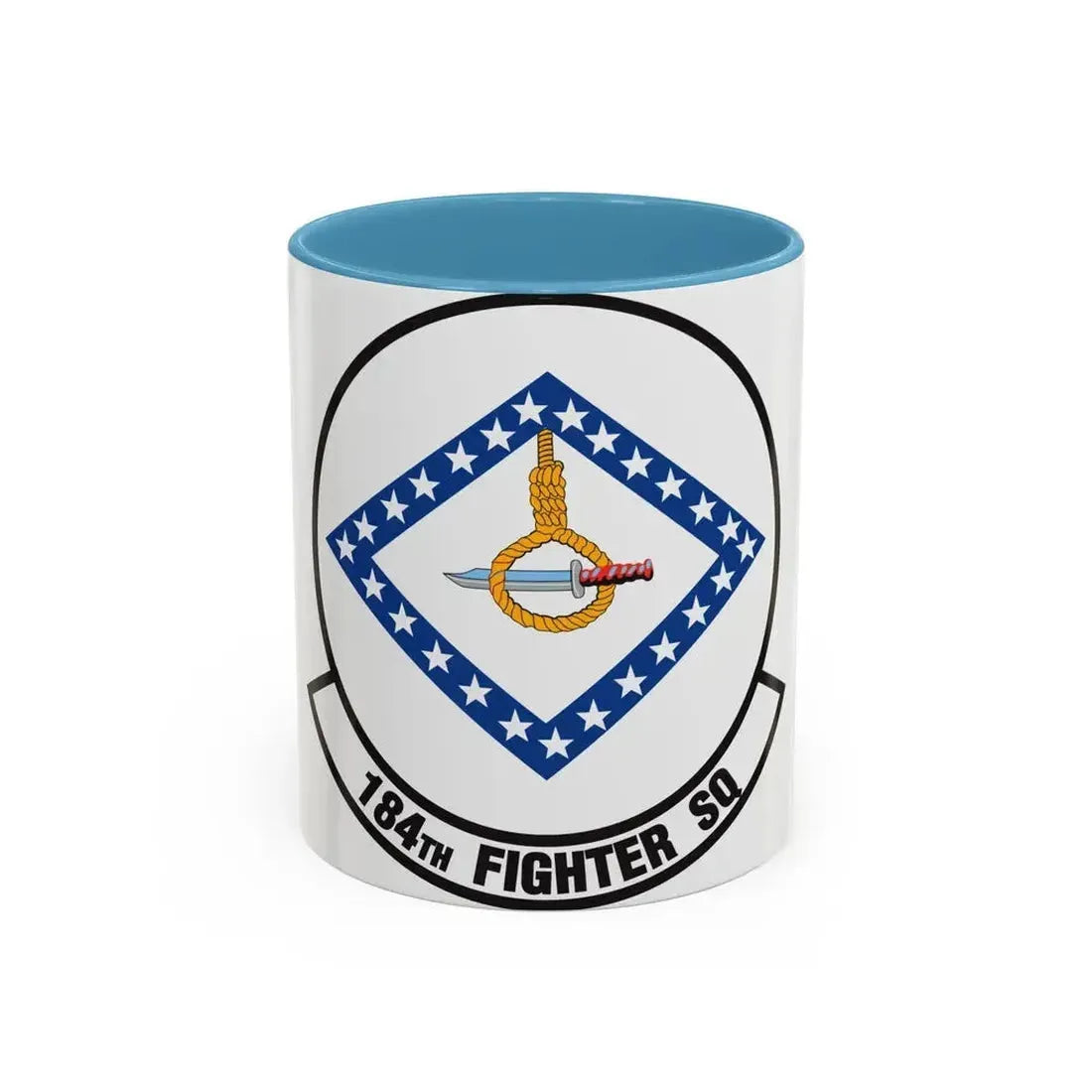 184 Fighter Squadron (U.S. Air Force) Accent Coffee Mug 11oz Light Blue - Go Mug Yourself