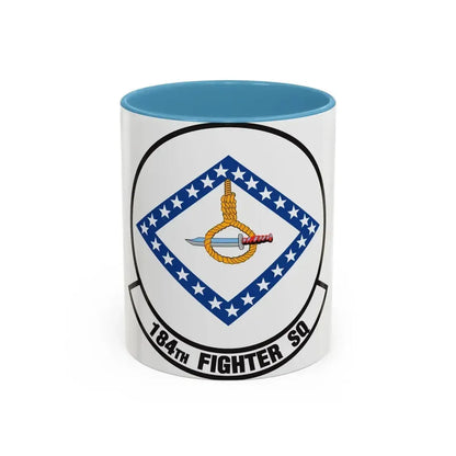 184 Fighter Squadron (U.S. Air Force) Accent Coffee Mug 11oz Light Blue - Go Mug Yourself