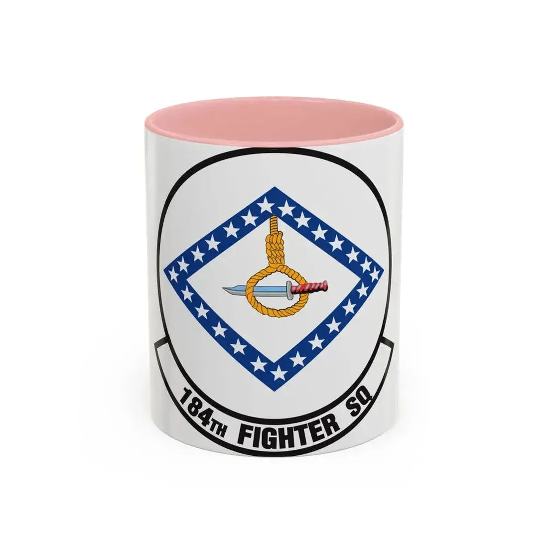 184 Fighter Squadron (U.S. Air Force) Accent Coffee Mug 11oz Pink - Go Mug Yourself