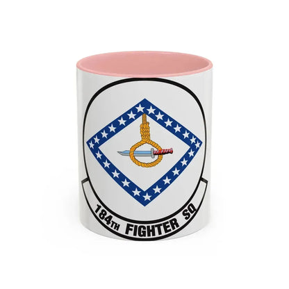 184 Fighter Squadron (U.S. Air Force) Accent Coffee Mug 11oz Pink - Go Mug Yourself