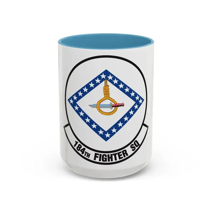184 Fighter Squadron (U.S. Air Force) Accent Coffee Mug 15oz Light Blue - Go Mug Yourself