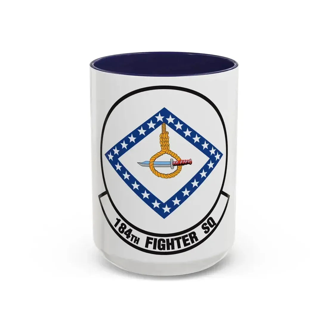 184 Fighter Squadron (U.S. Air Force) Accent Coffee Mug 15oz Navy - Go Mug Yourself