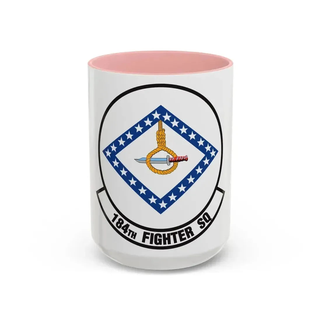 184 Fighter Squadron (U.S. Air Force) Accent Coffee Mug 15oz Pink - Go Mug Yourself