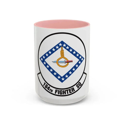 184 Fighter Squadron (U.S. Air Force) Accent Coffee Mug 15oz Pink - Go Mug Yourself