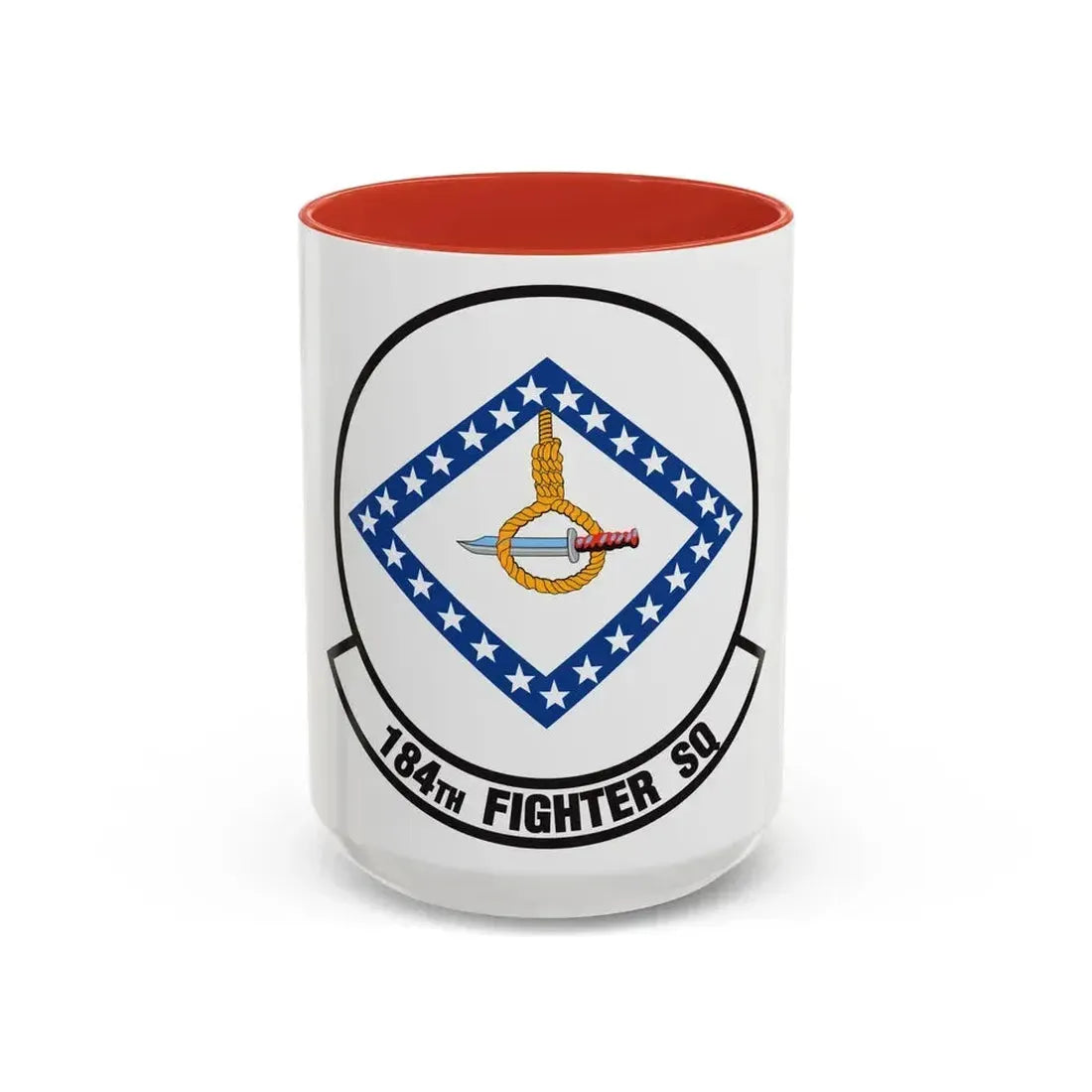 184 Fighter Squadron (U.S. Air Force) Accent Coffee Mug 15oz Red - Go Mug Yourself
