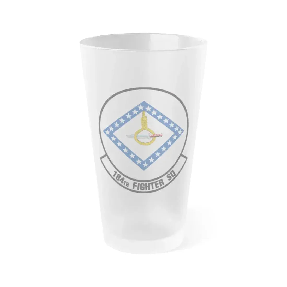 184 Fighter Squadron (U.S. Air Force) Frosted Pint Glass 16oz 16oz Frosted - Go Mug Yourself