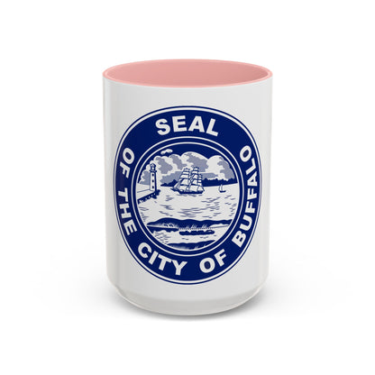 Seal of Buffalo New York - Accent Coffee Mug
