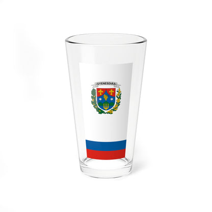 Flag of Gyenesdias vertical (Hungary) Pint Glass 16oz