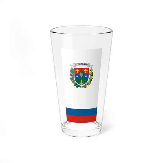 Flag of Gyenesdias vertical (Hungary) Pint Glass 16oz